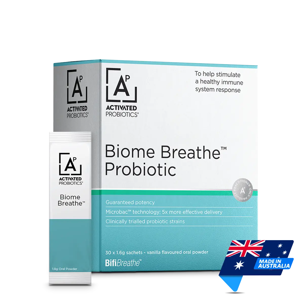 Activated Probiotics | Biome Advanced Probiotic | 30 Sachets | Made in Australia | Mens Health Downunder