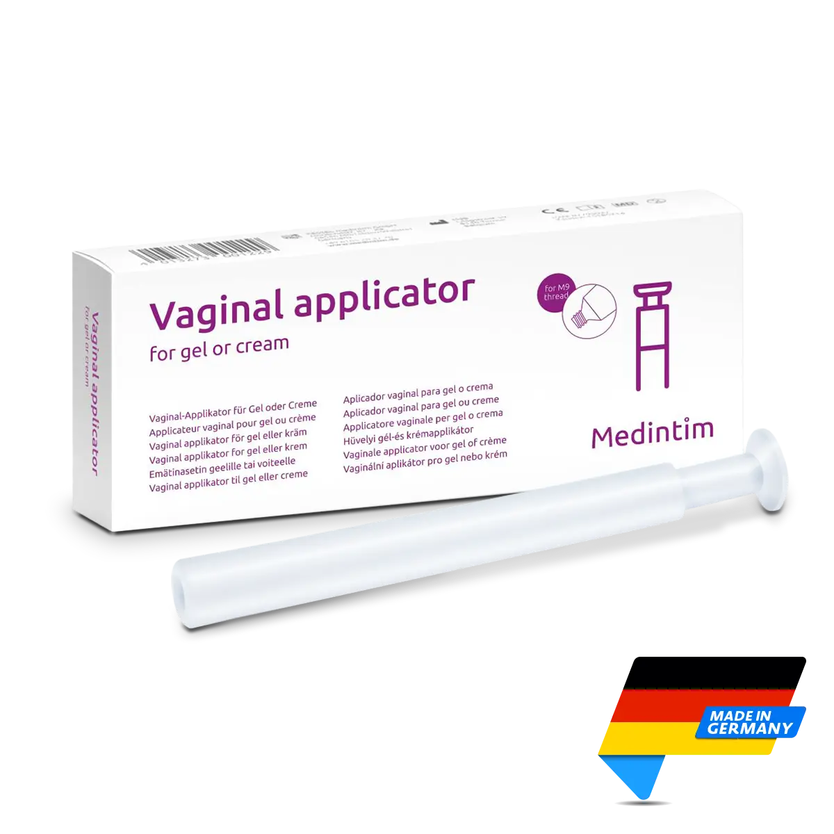 Medintim Vaginal Applicator | Product and Pack | Made in Germany | Mens Health Downunder