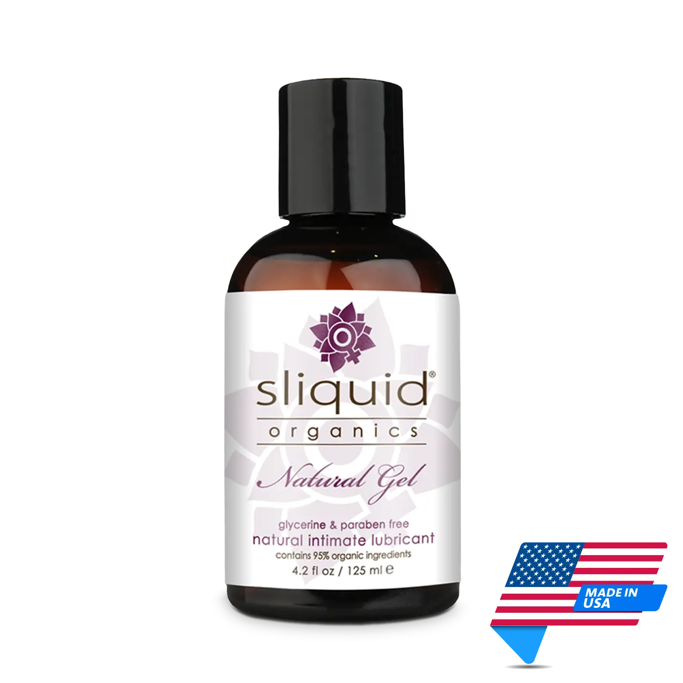 Sliquid Organics Natural Gel pH Balanced Lubricant 125ml | Made in USA | Mens Health Downunder